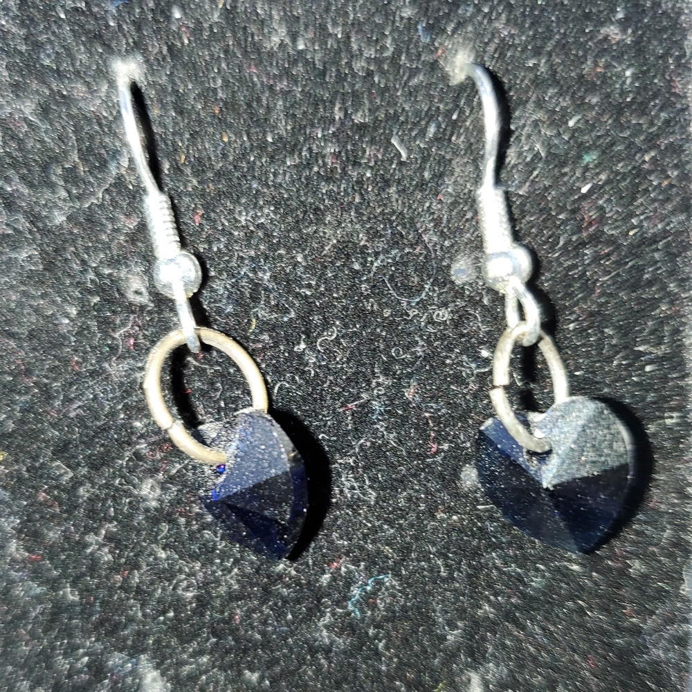 Swarvorski Crystal Heart Earrings